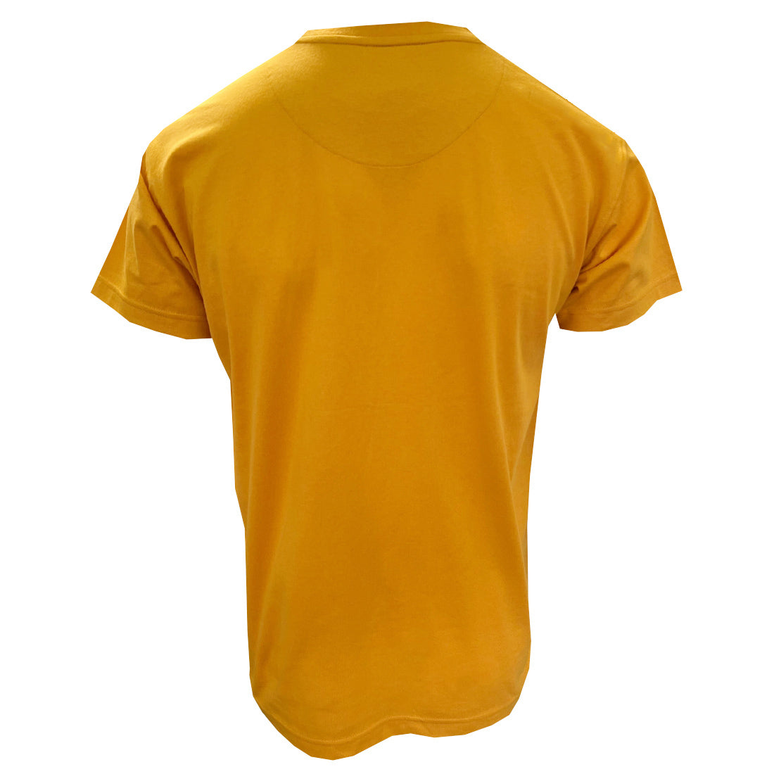 Back view of the Guinness Lovely Day Toucan Golden T-Shirt in mustard yellow.