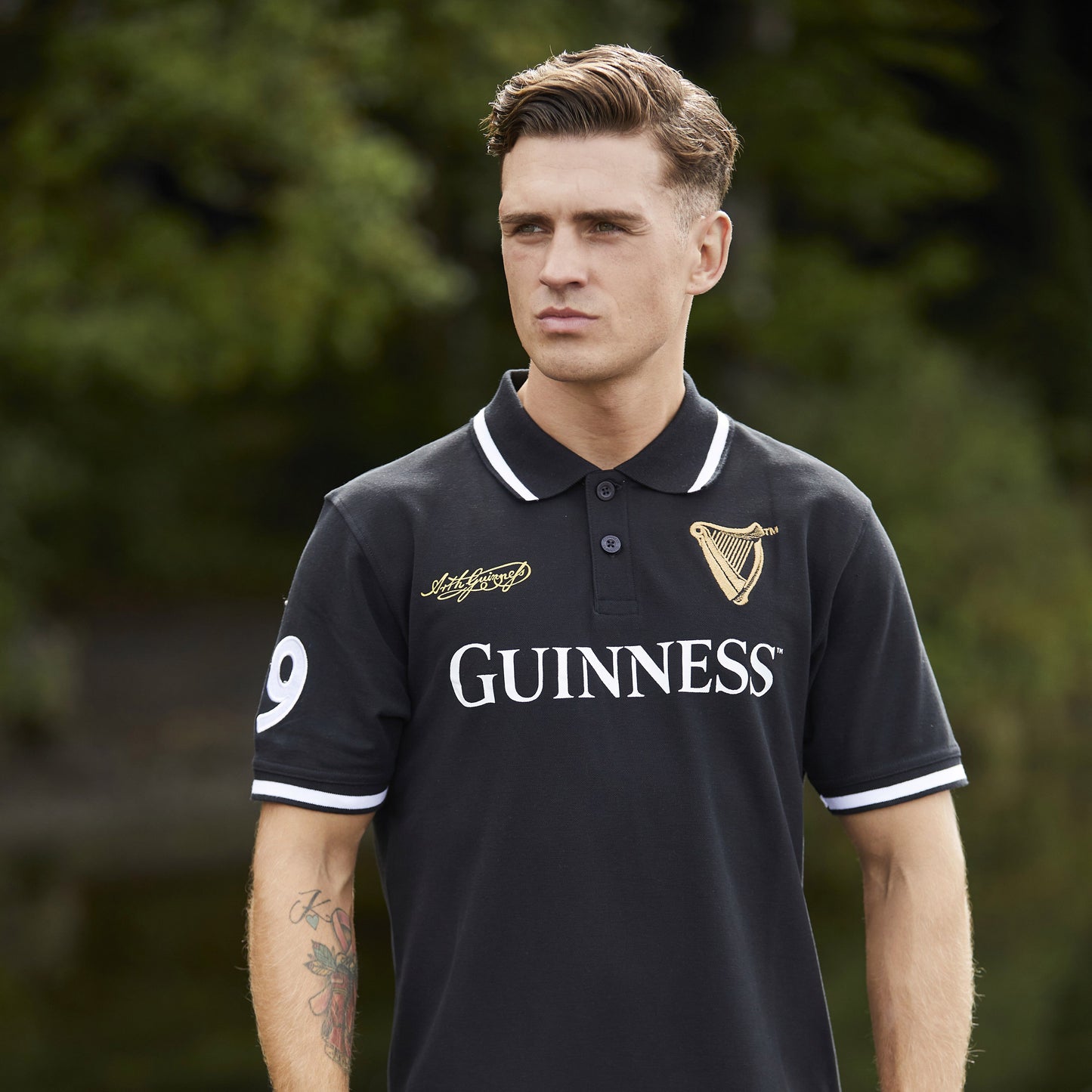 Guinness Black Polo Shirt