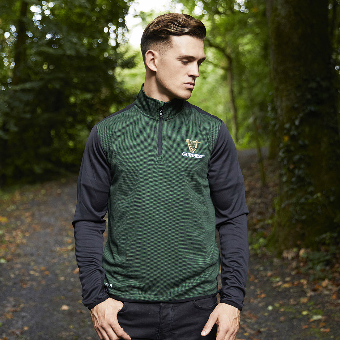 Mens Guinness 1759 Quarter Zip Performance Top
