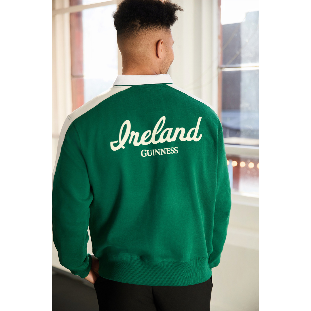Unisex Guinness Toucan Sweatshirt Green and White