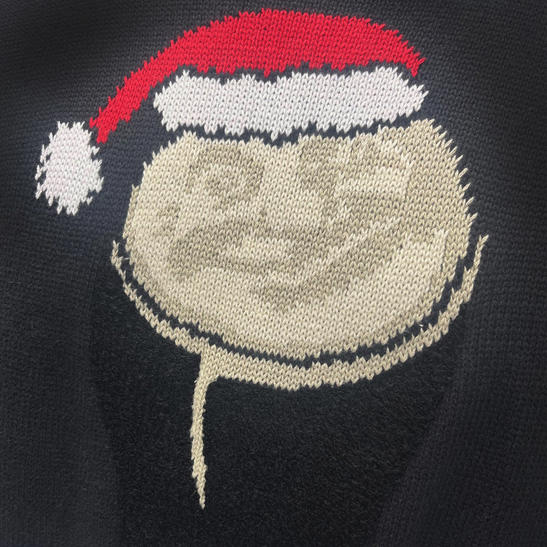 Guinness Smiley Pint with Santa Hat Christmas Sweater