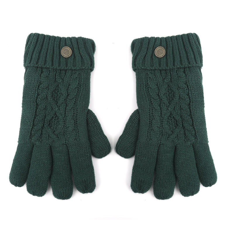Men's Celtic Weave Gloves Green