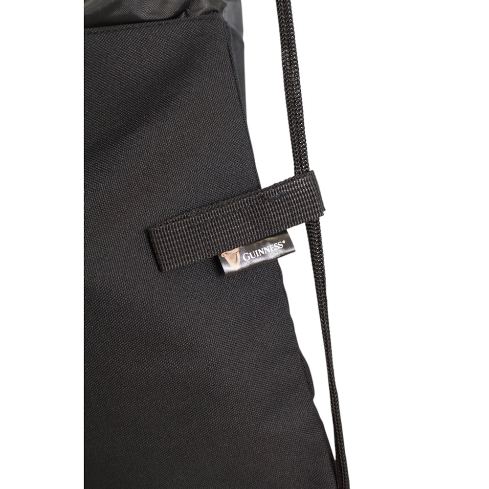 Guinness Black Drawstring Bag
