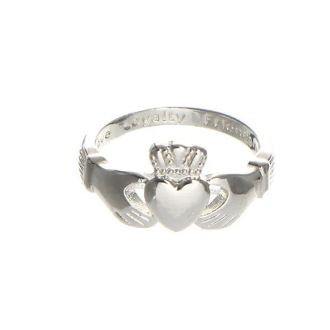 Grá Collection Silver Plated Claddagh Ring