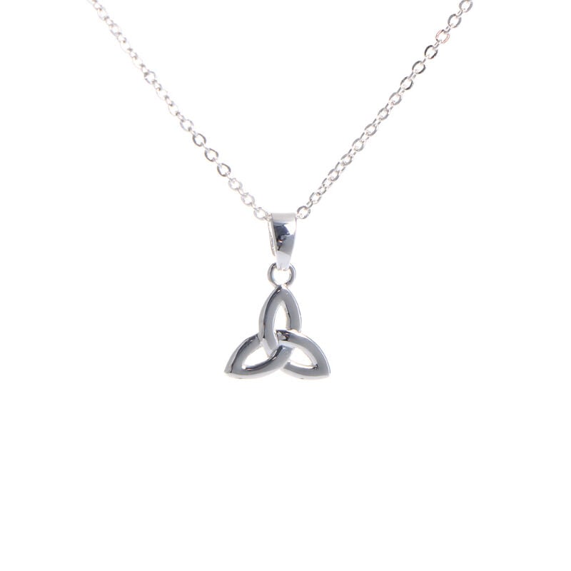 Grá Collection Silver Plated Trinity Knot Necklace