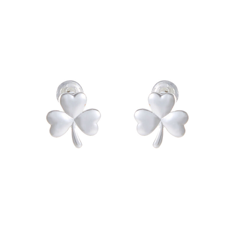 Grá Collection Silver Plated Shamrock Earrings