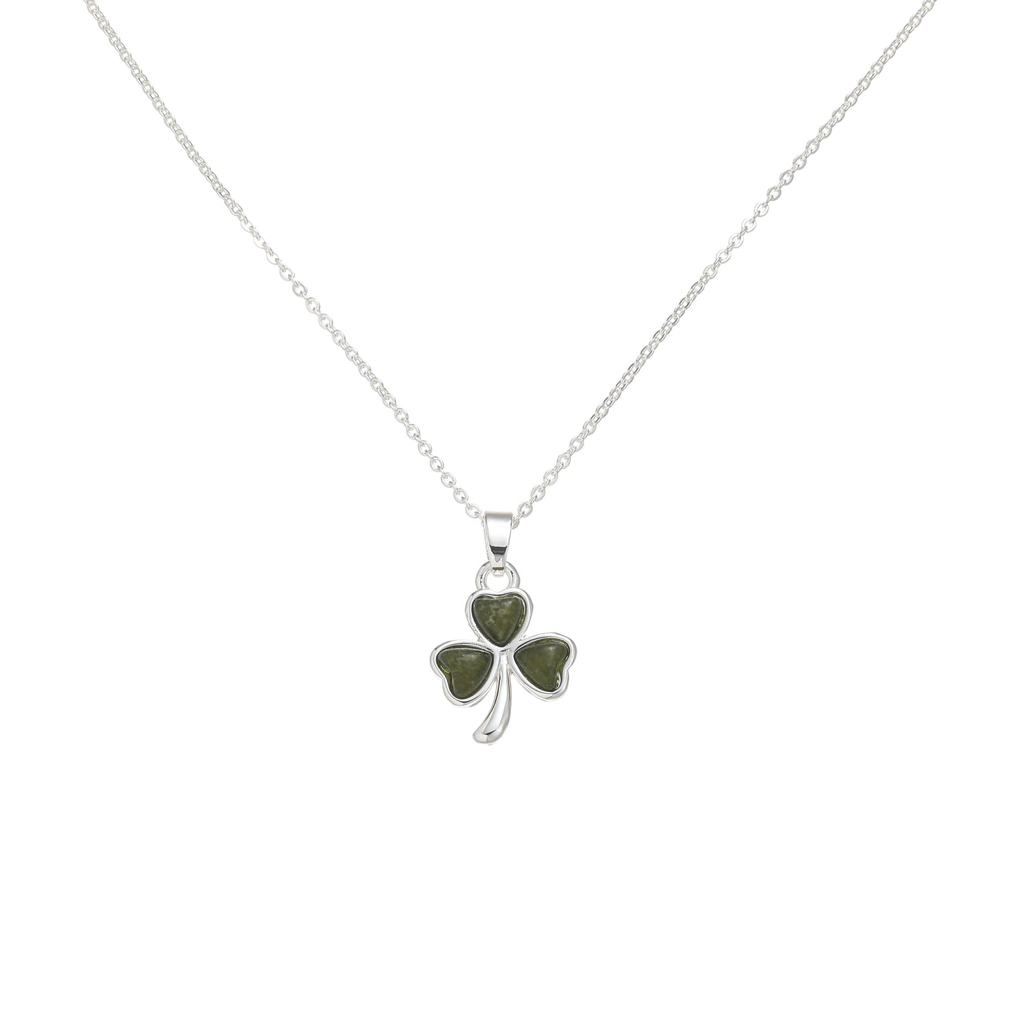 Shamrock Inlaid Marble Pendant