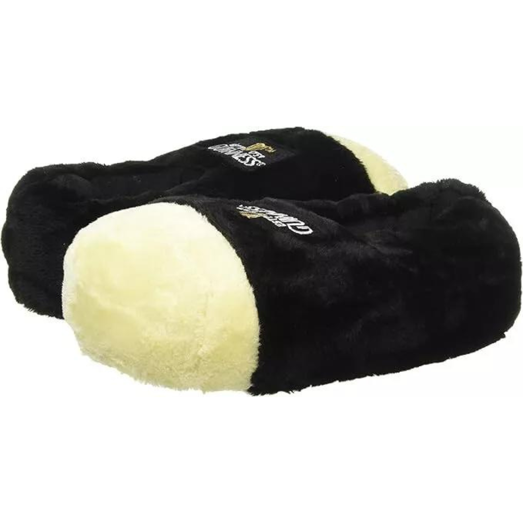 Guinness Black Giant Pint Slippers With Signature Emblem