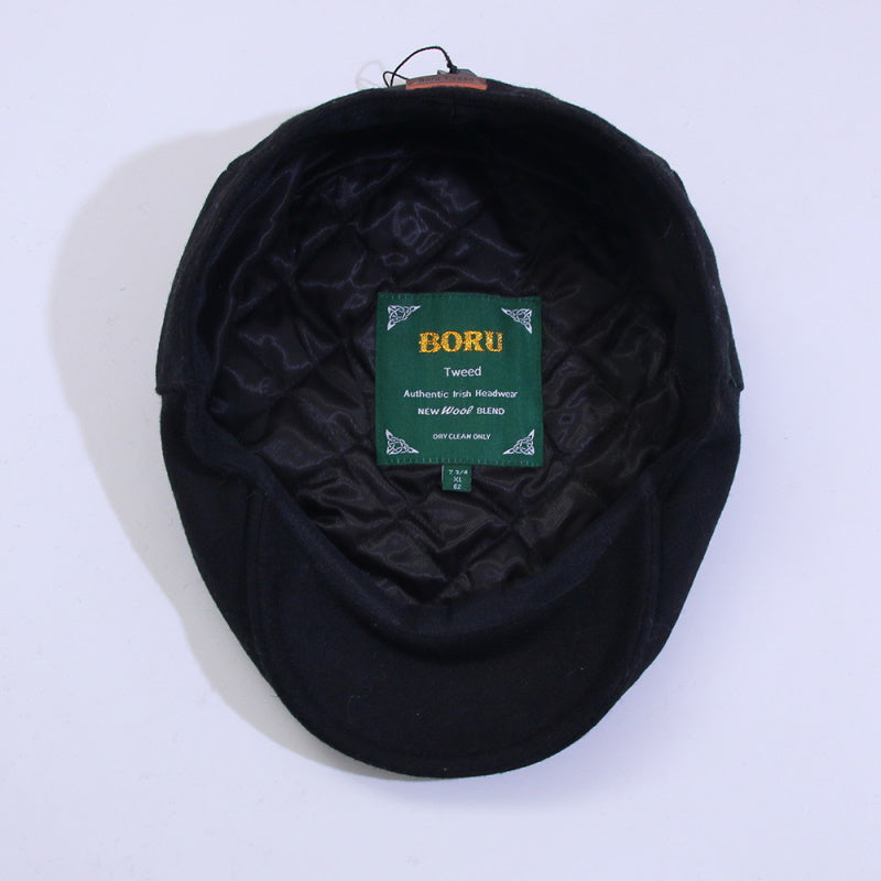 Mens Tweed Countryman Black Hat