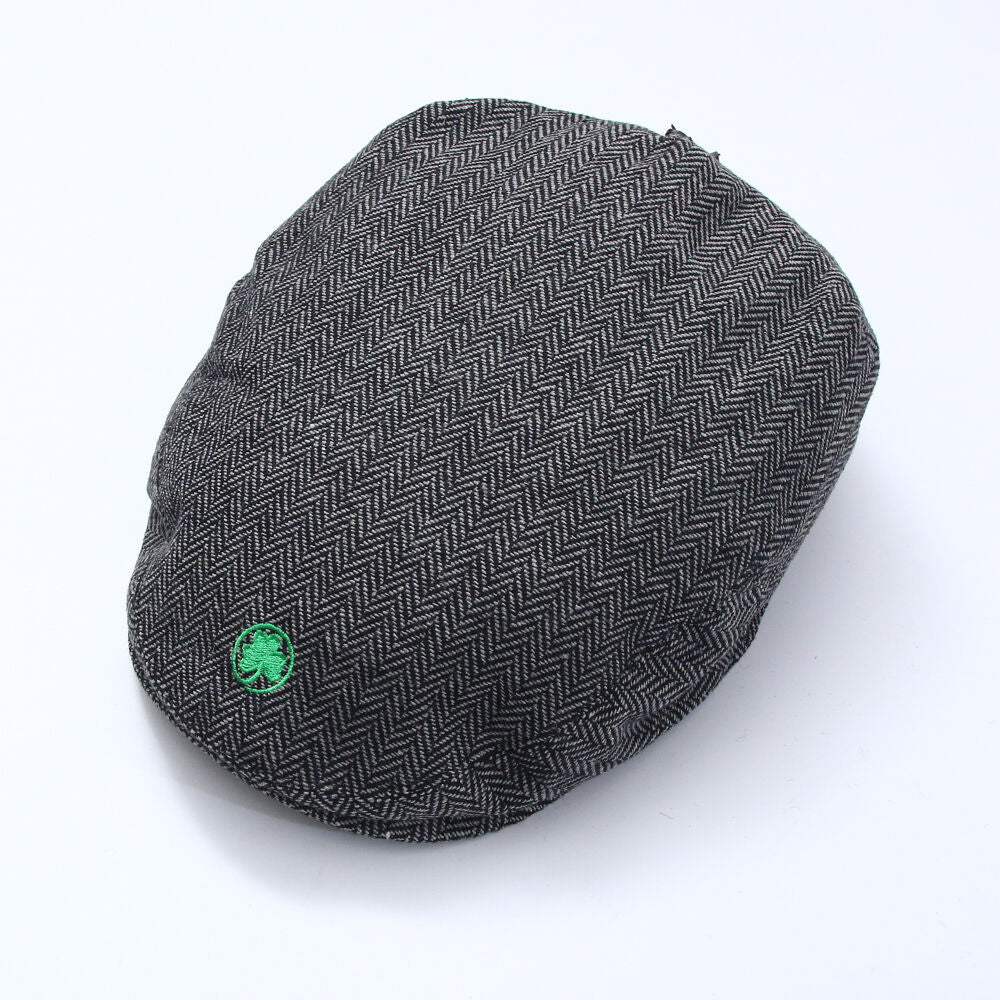 Everyman Grey Herringbone Tweed Hat
