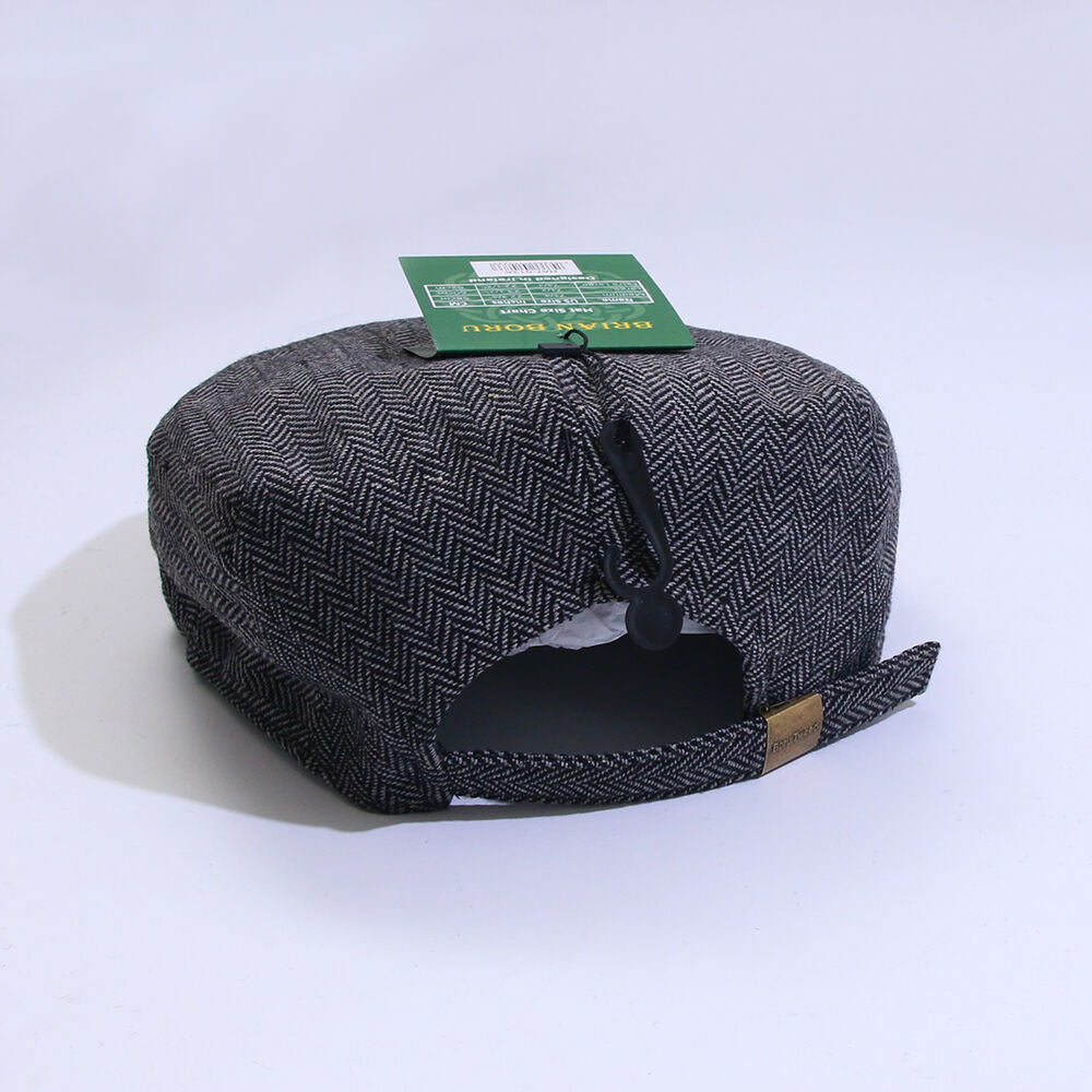 Everyman Grey Herringbone Tweed Hat