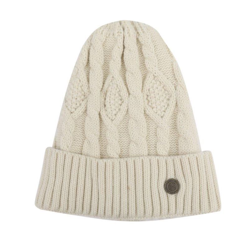Celtic Weave Unisex Beanie Cream