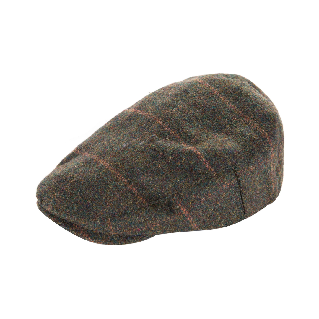 Fado Kids Tweed Green Box Flat Cap
