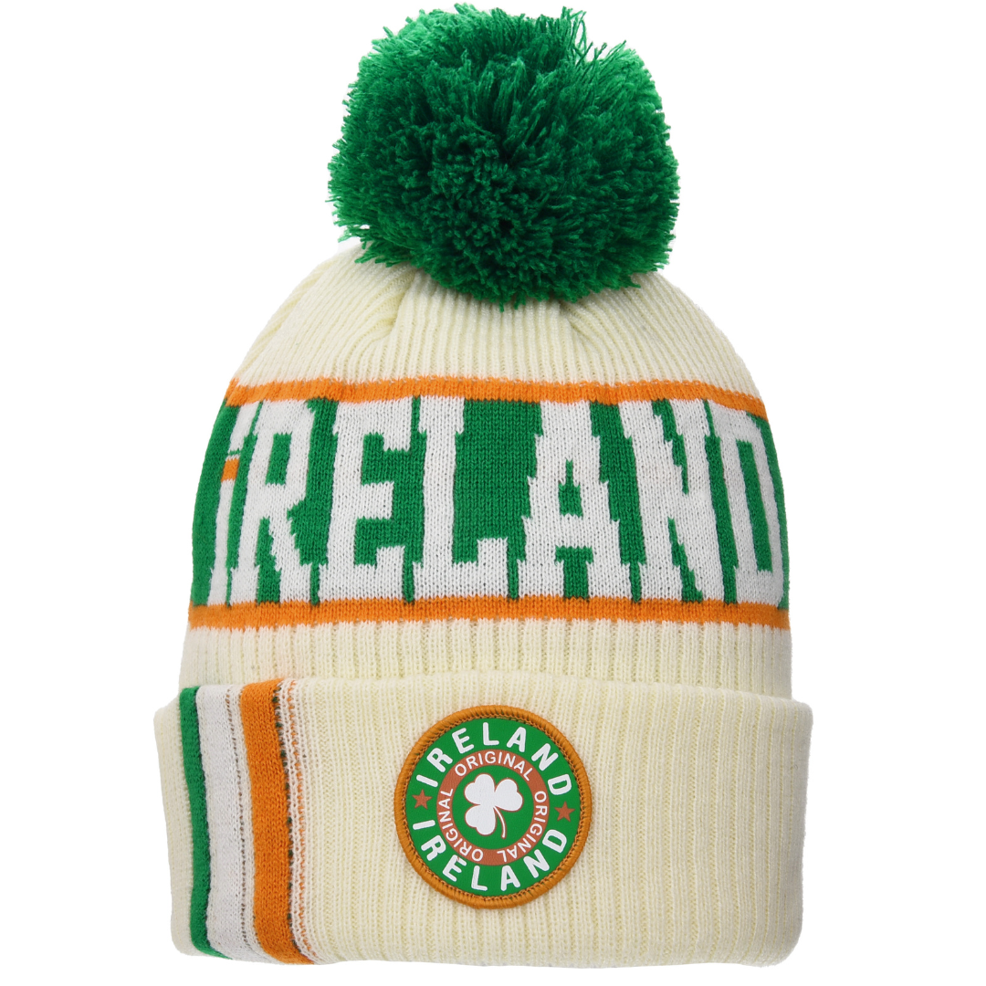 Beanie Hat With Pom-pom Beige