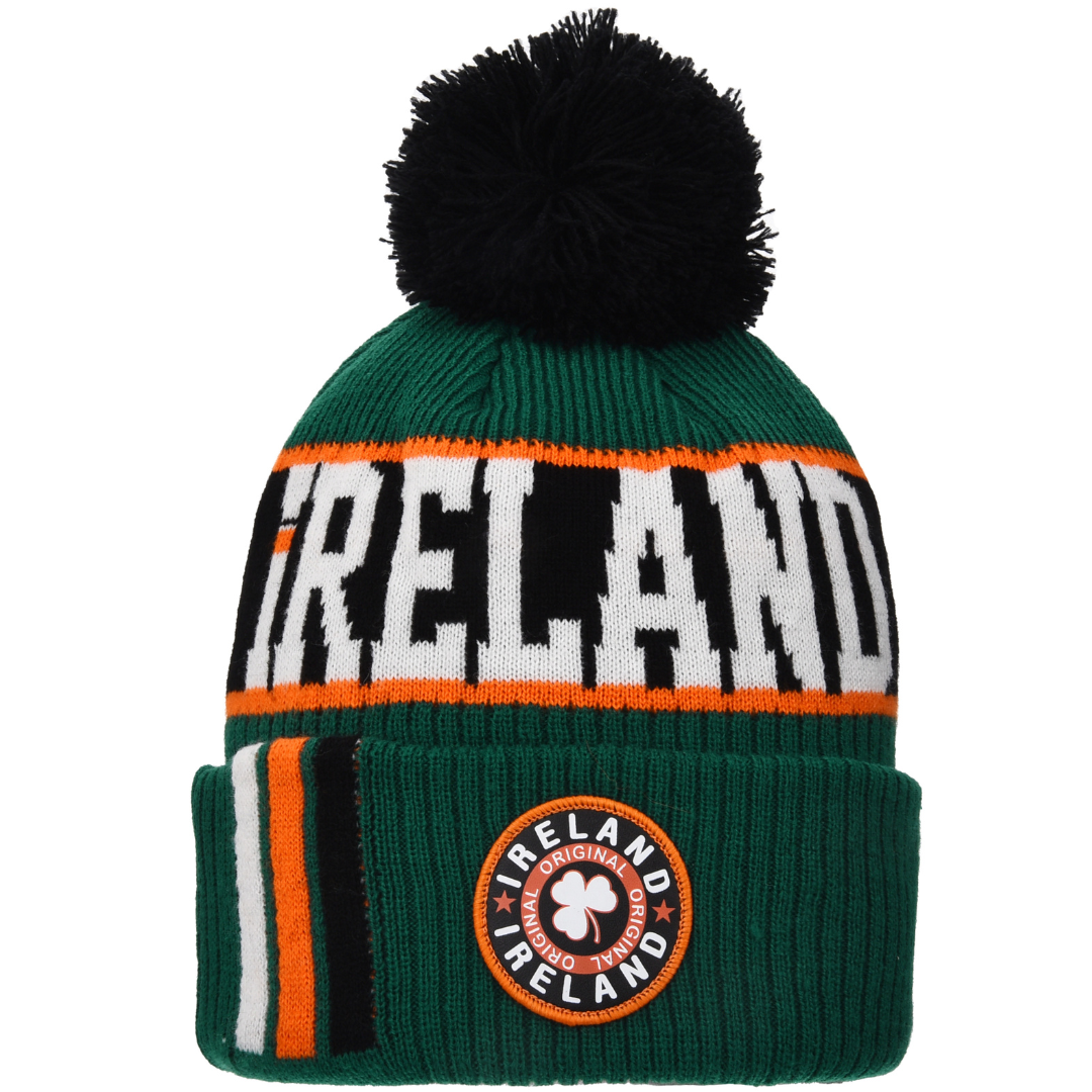 Beanie Hat With Pom-pom Green