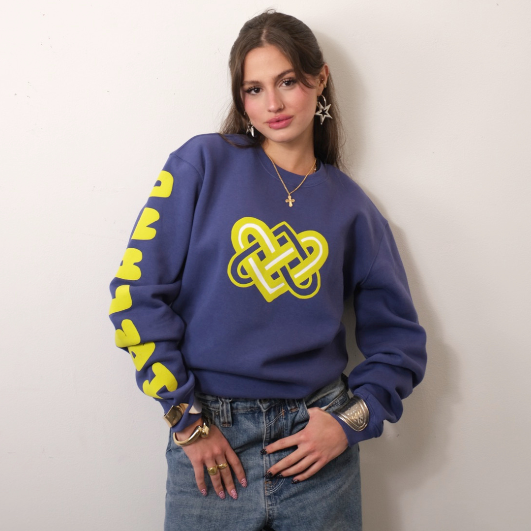 Unisex Heart Soft Blue Sweatshirt