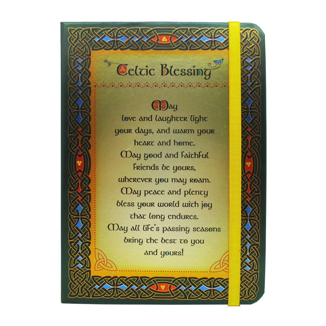 Celtic Irish Blessing Designed Foil Hardback Notebook