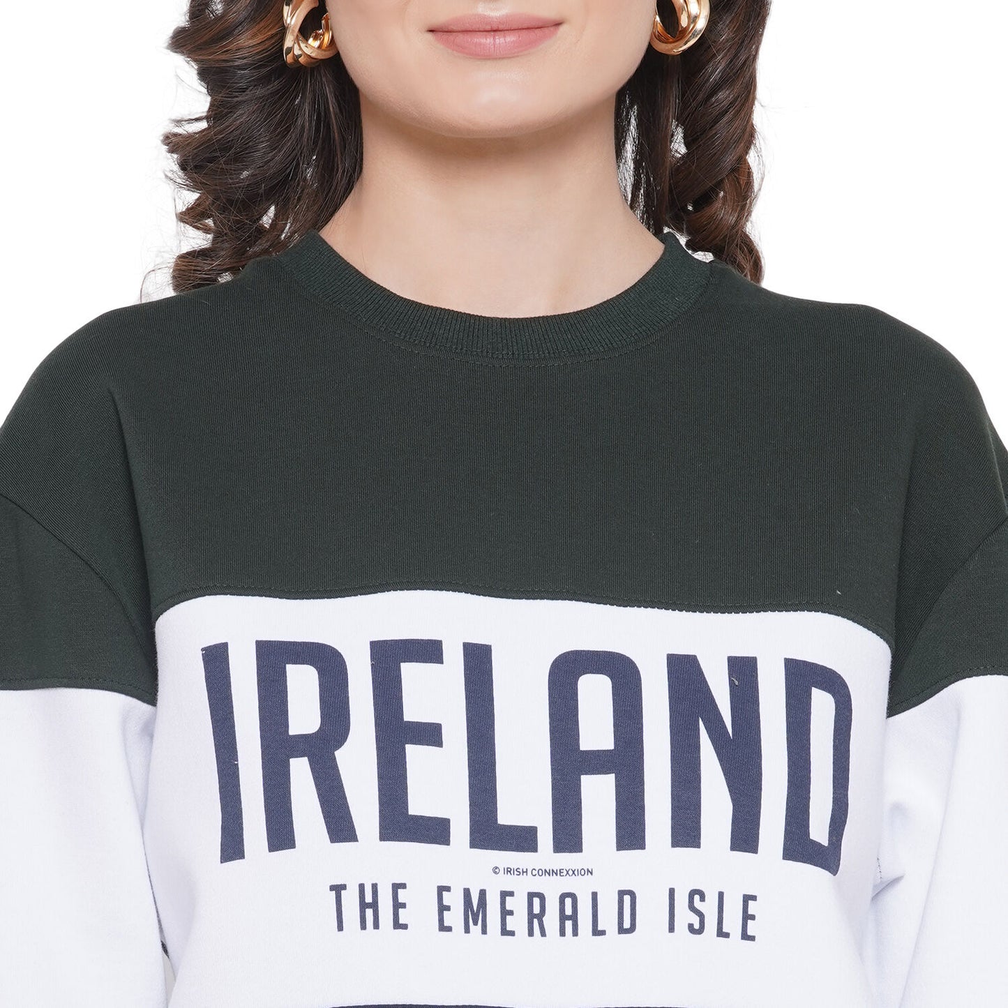 Unisex Ireland Color Block Sweatshirt