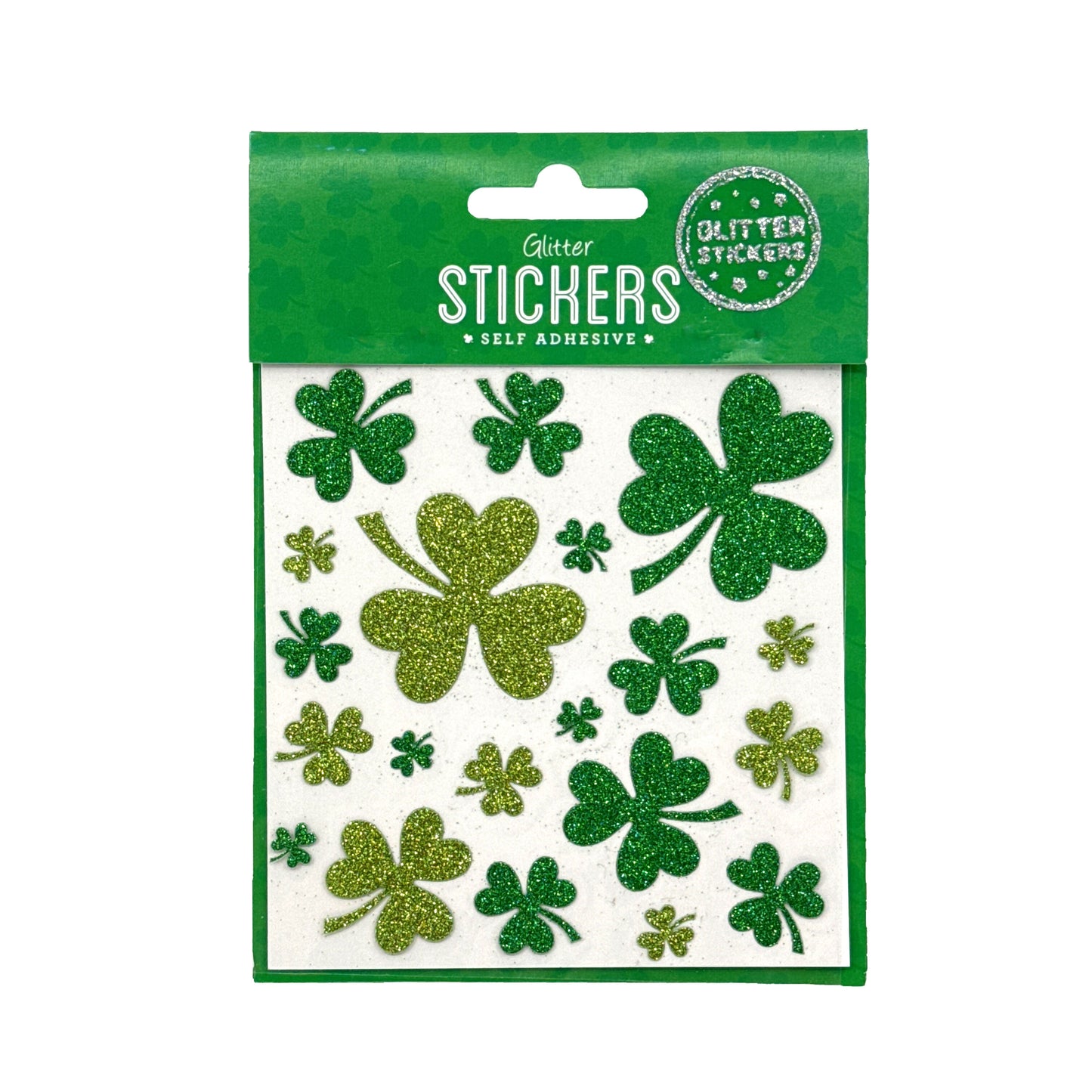 Irish Shamrock Glitter Sticker