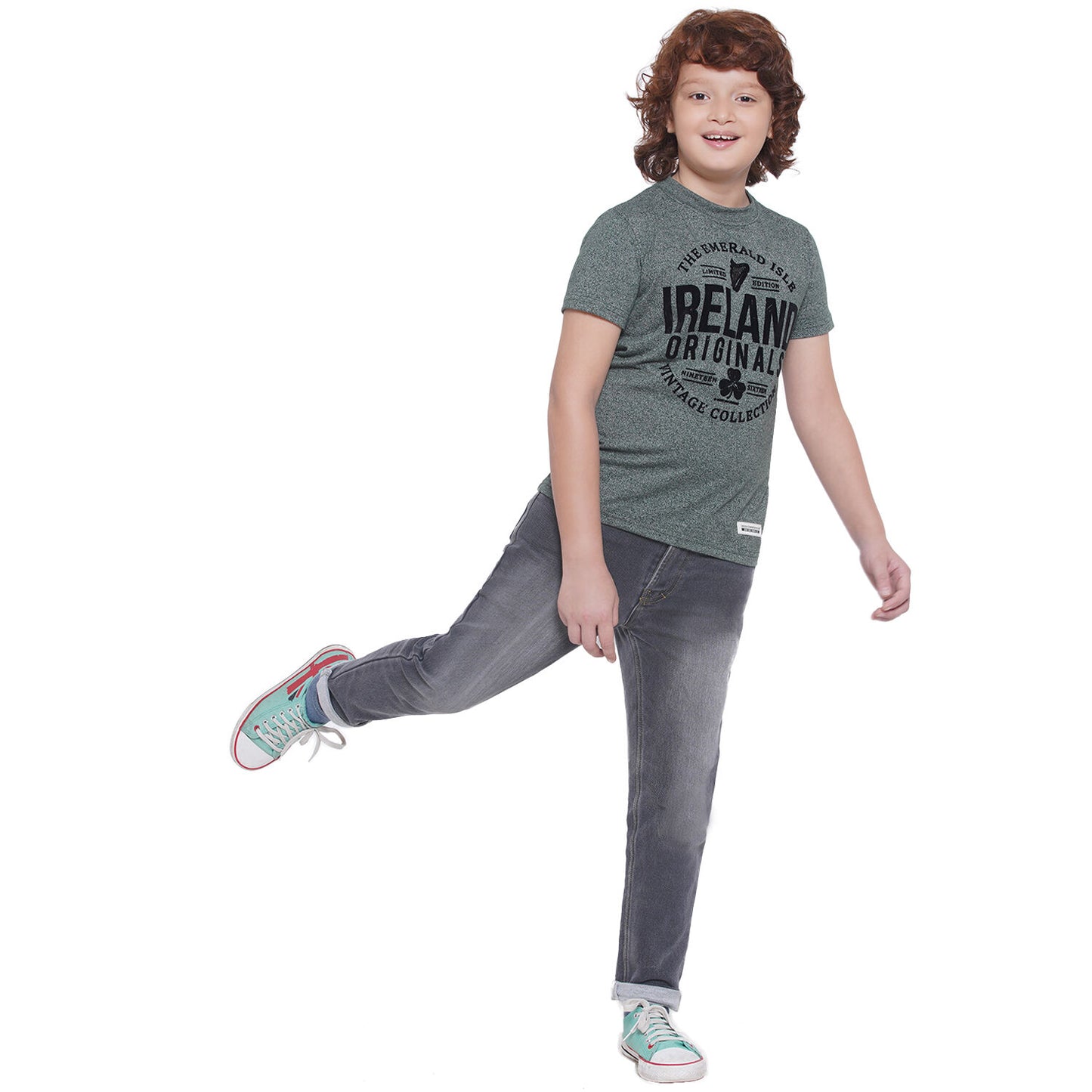 Kids Ireland Originals T-Shirt Green Grindle