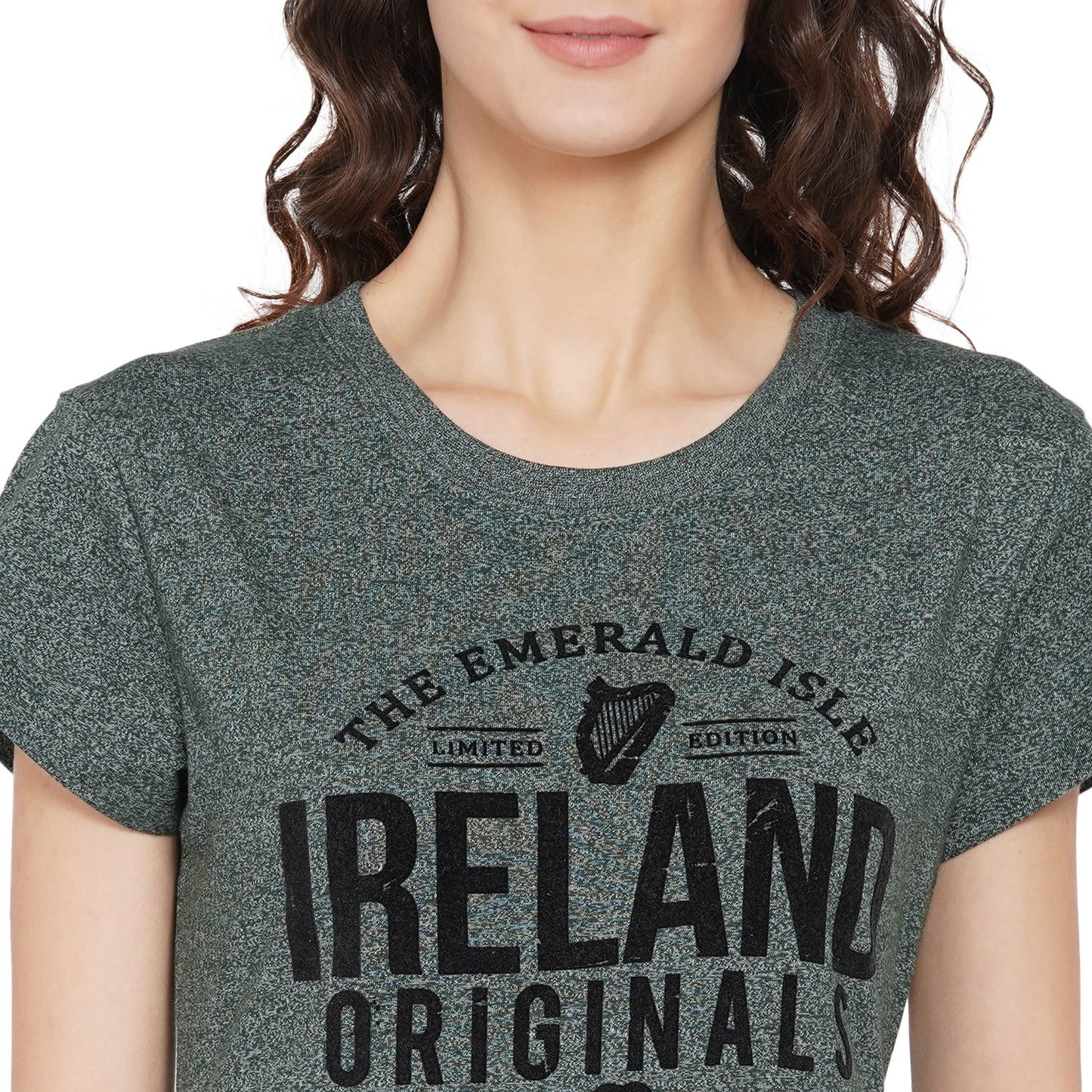 Ladies Ireland Originals Green Grindle T-Shirt