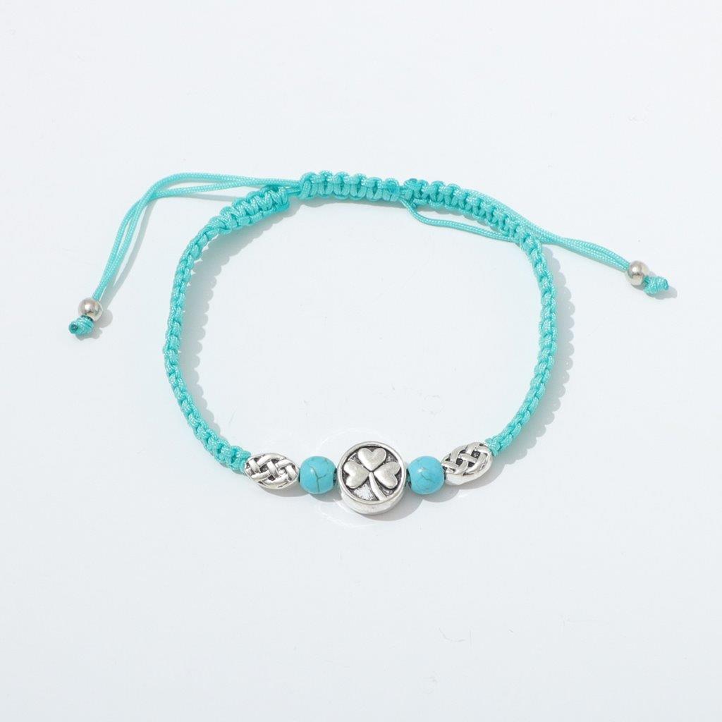 Shamrock Semi Precious Turquoise Bracelet