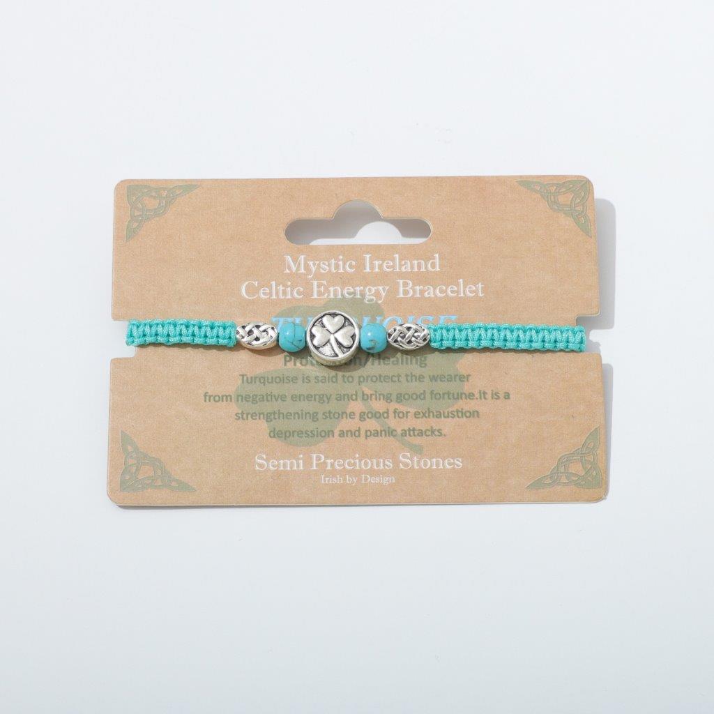 Shamrock Semi Precious Turquoise Bracelet