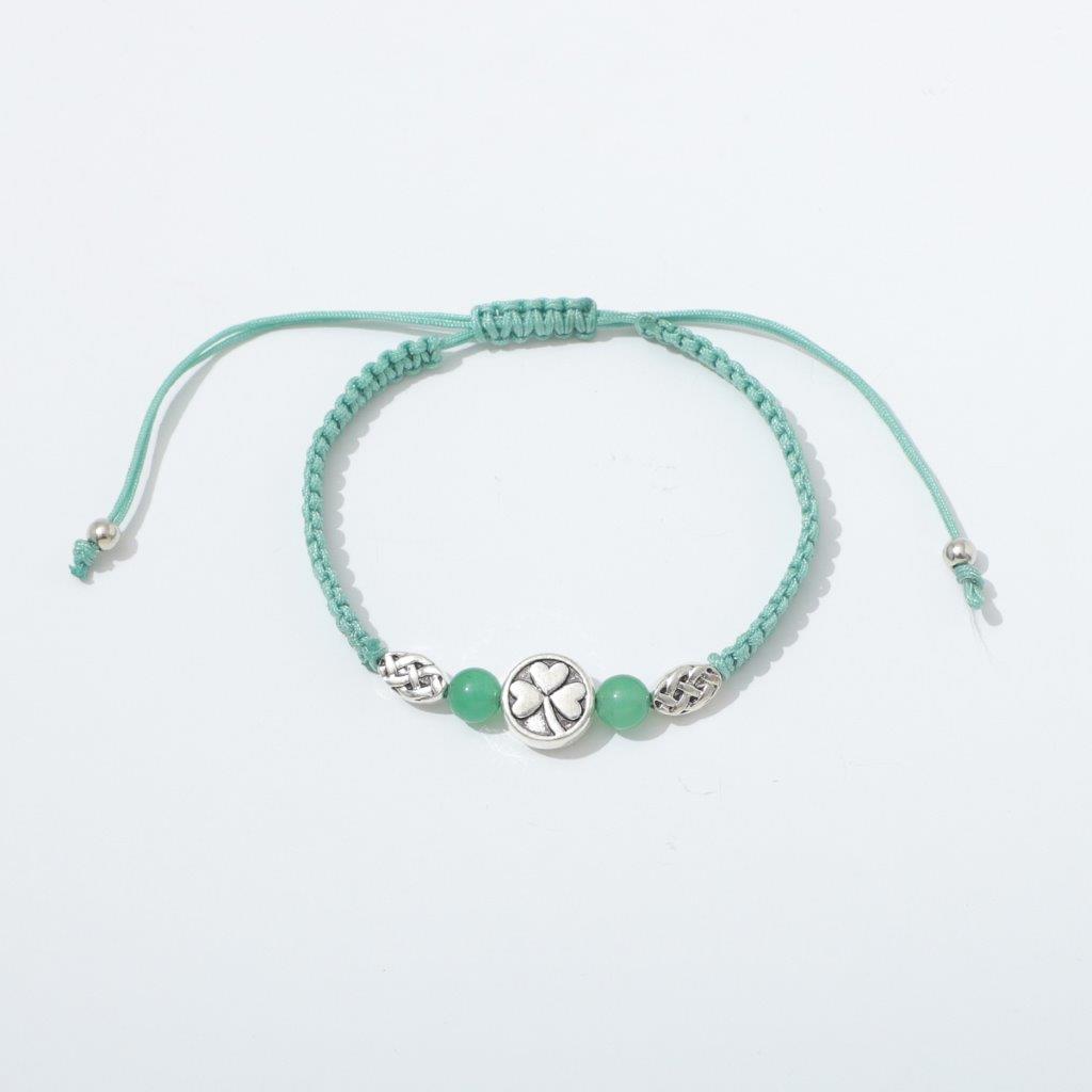 Shamrock Semi Precious Jade Bracelet
