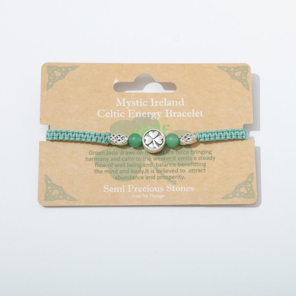 Shamrock Semi Precious Jade Bracelet
