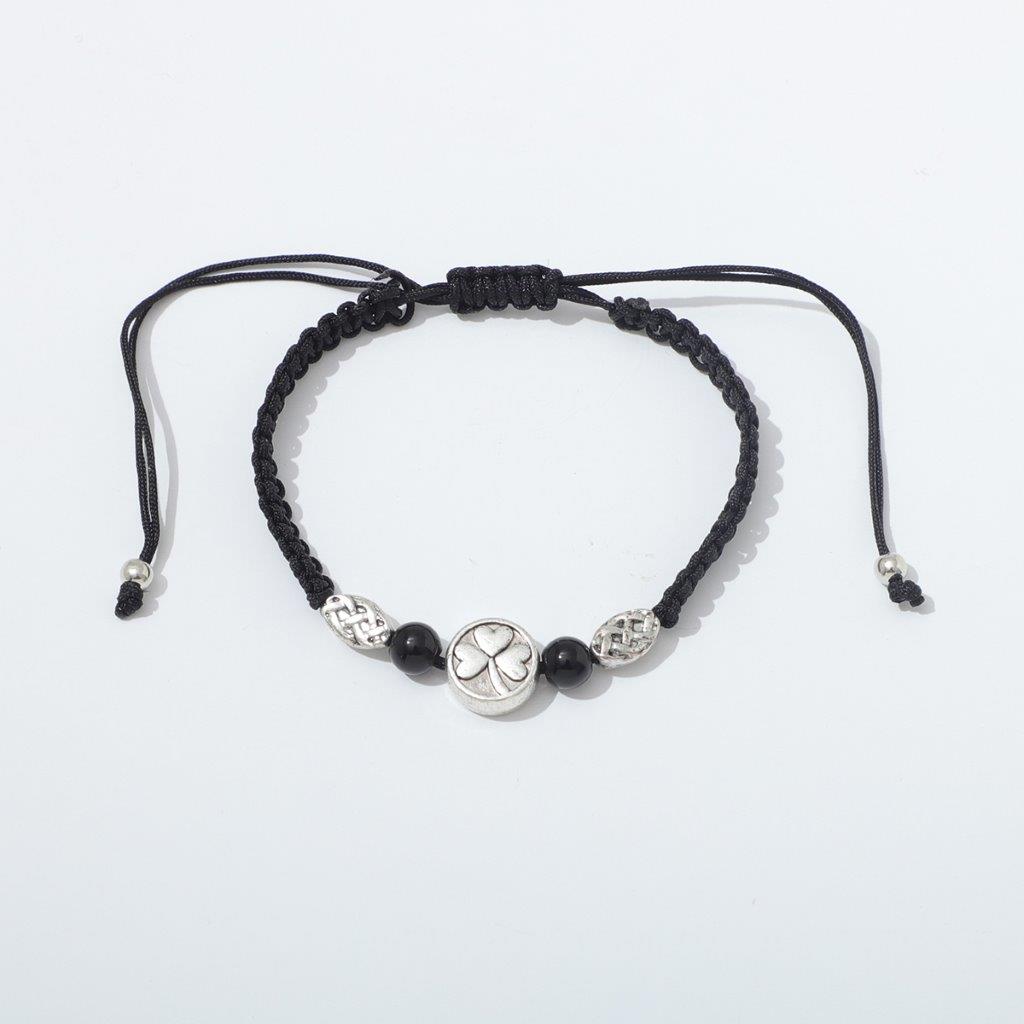 Shamrock Semi Precious Hematite Bracelet