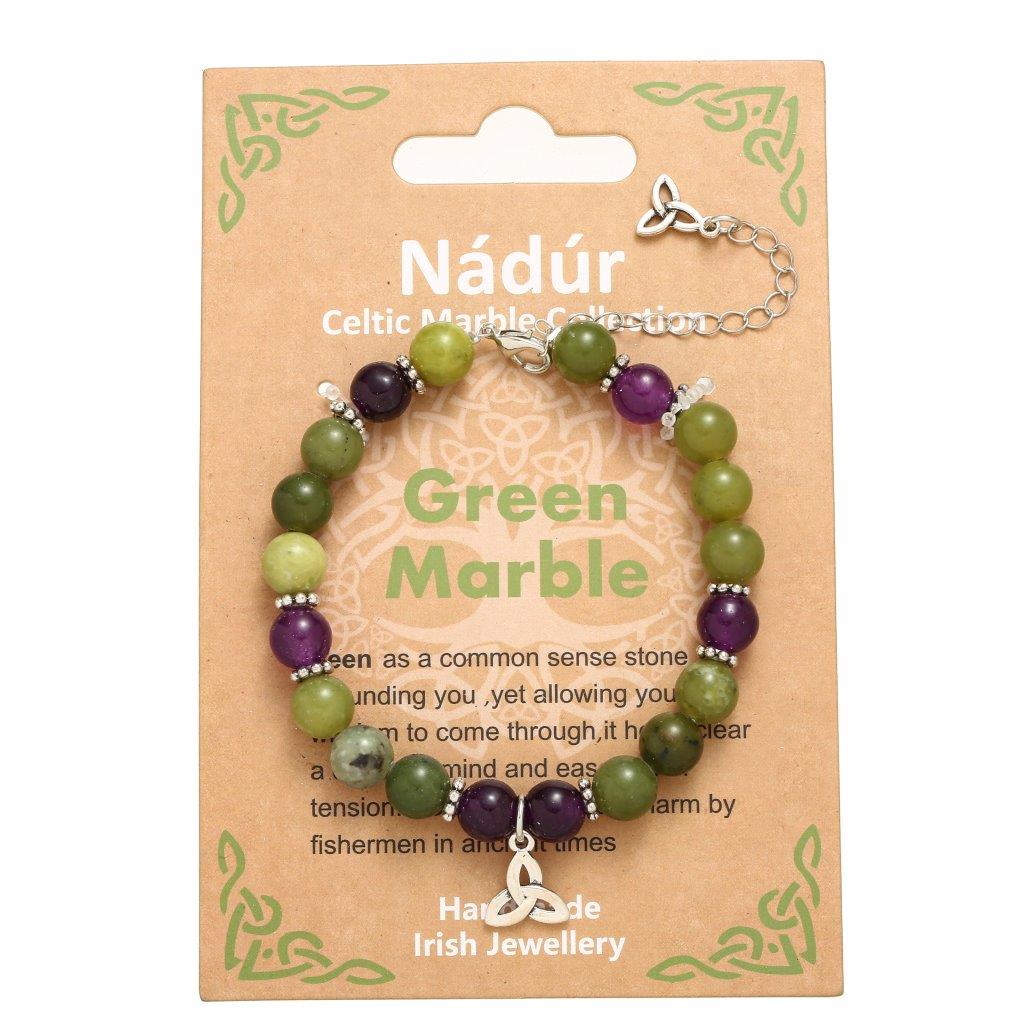 Green Marble Trinity Bracelet