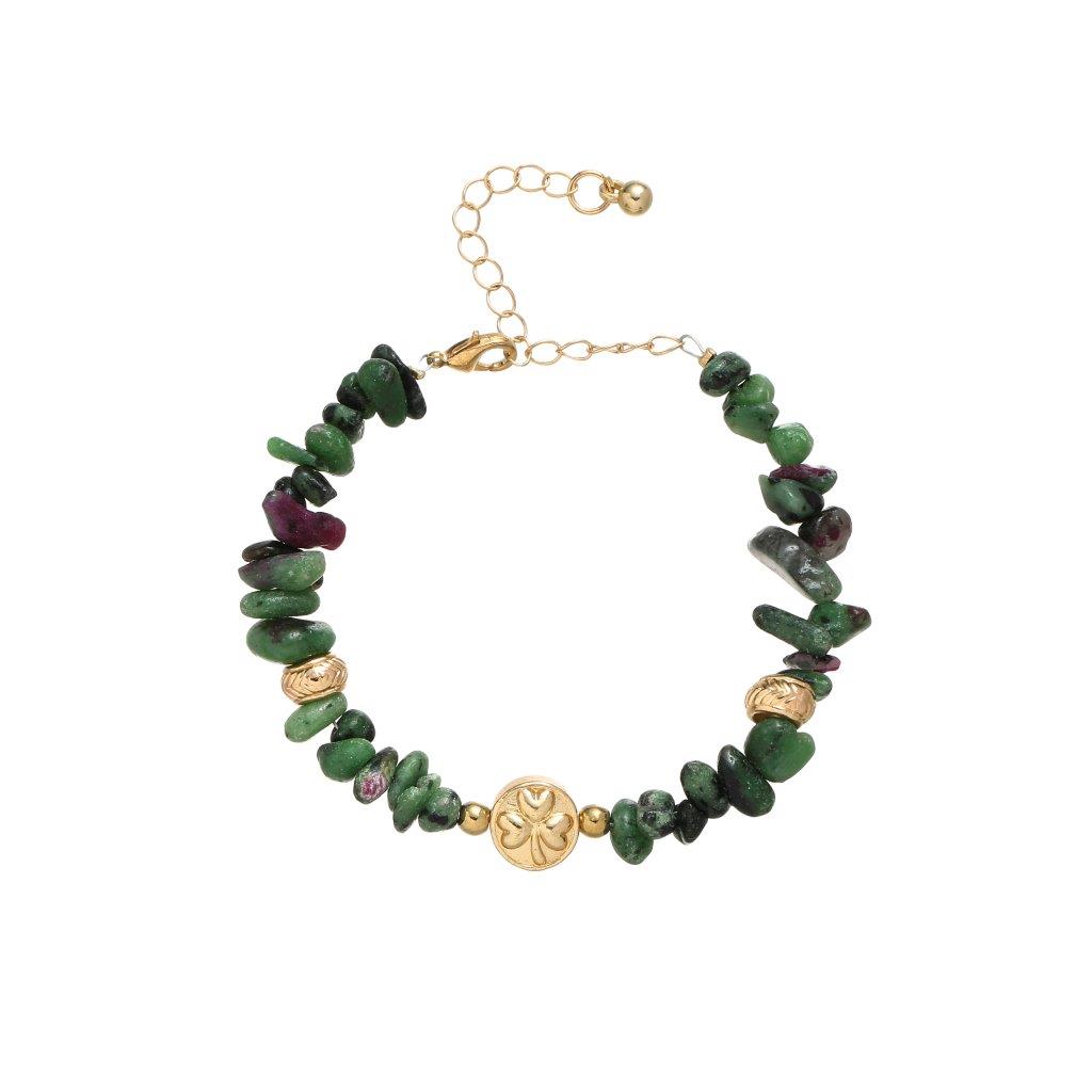 Emerald Semi-Precious Chip Bracelet