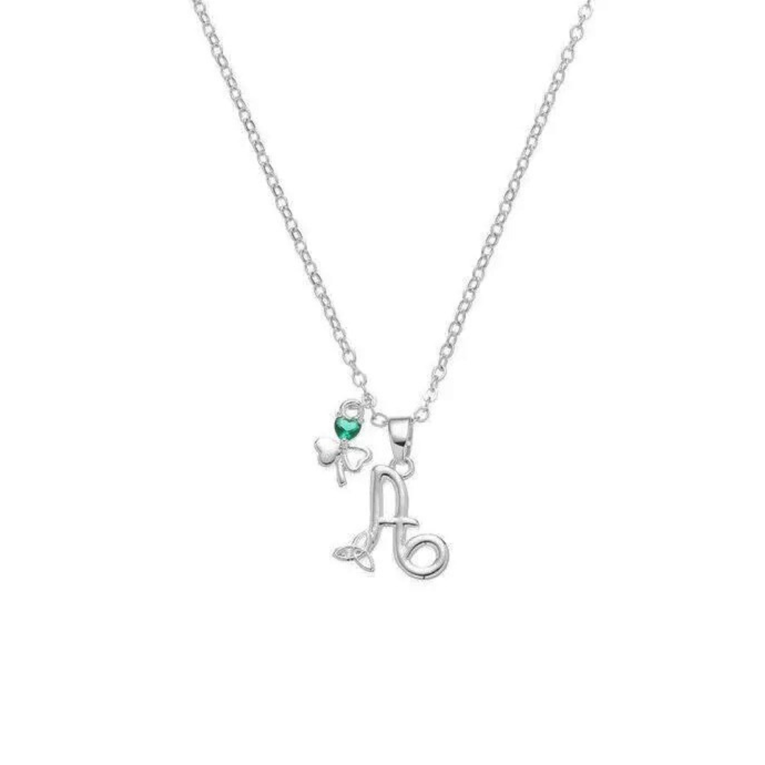 Grá Collection Silver Plated A Initial Necklace