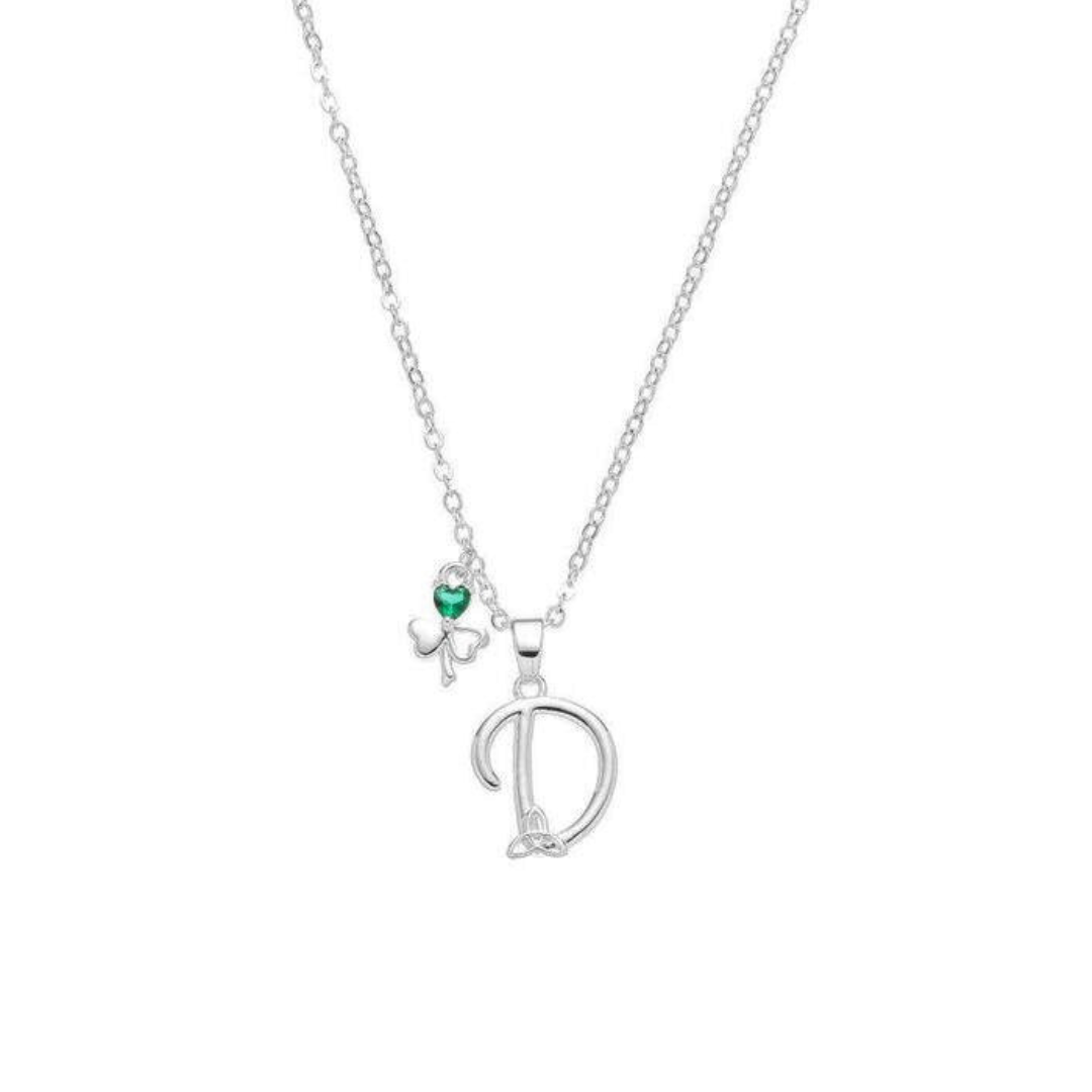 Grá Collection Silver Plated D Initial Necklace