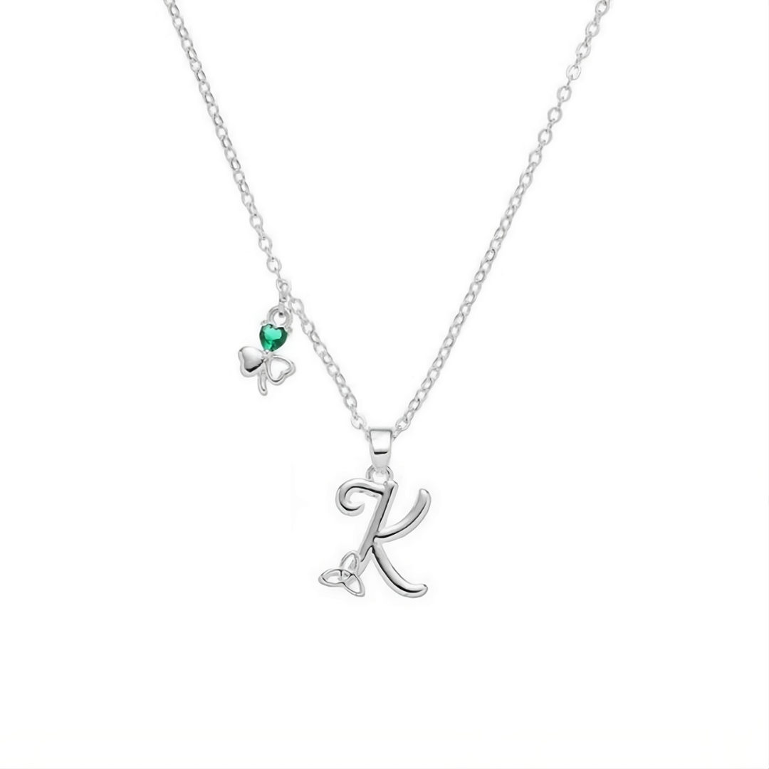 Grá Collection Silver Plated K Initial Necklace