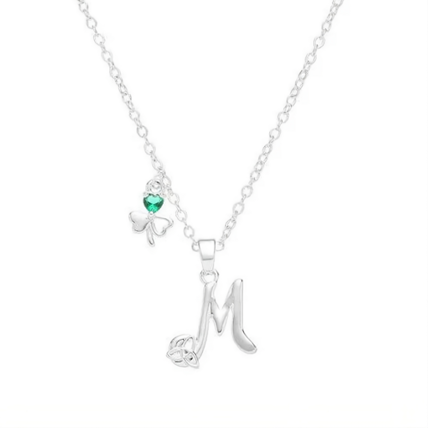 Grá Collection Silver Plated M Initial Necklace