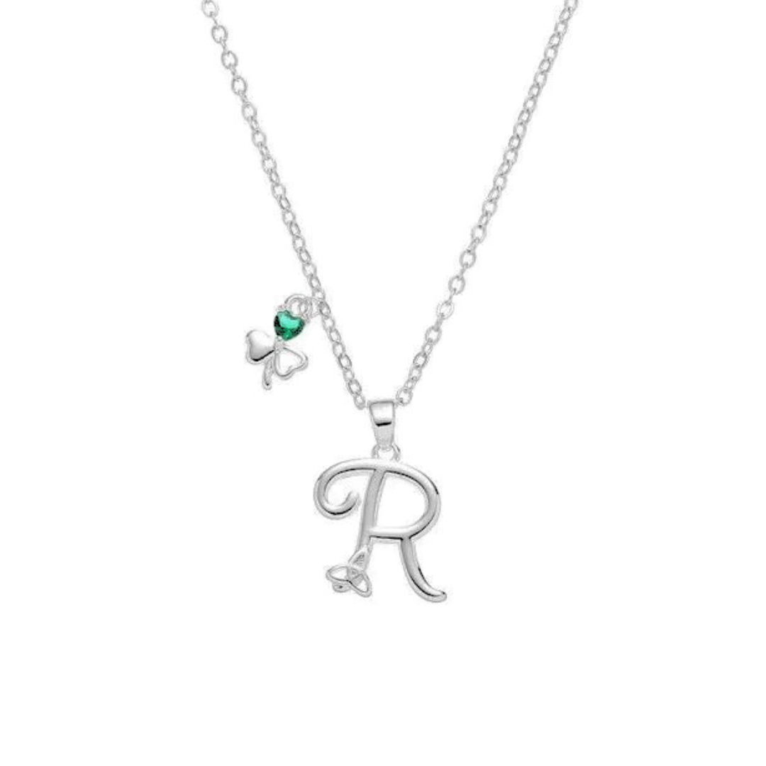 Grá Collection Silver Plated R Initial Necklace