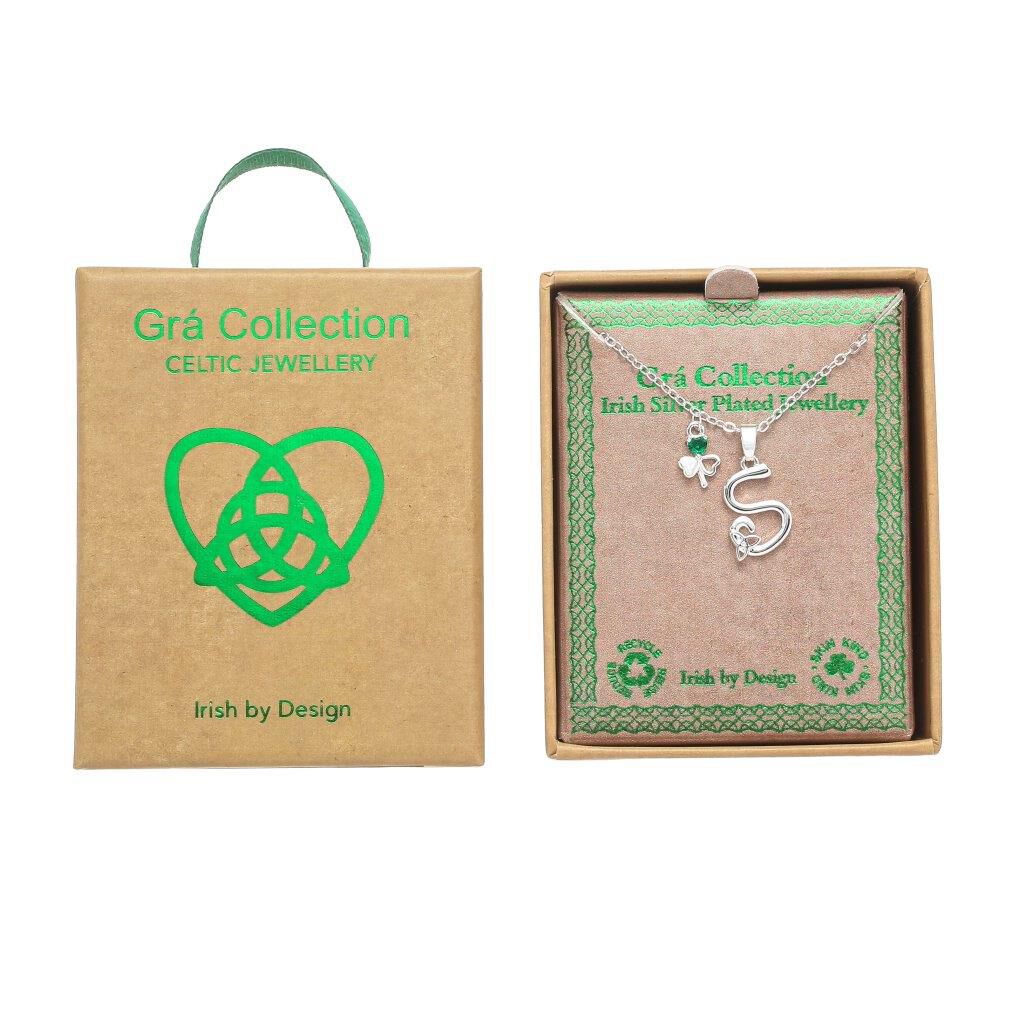 Grá Collection Silver Plated S Initial Necklace