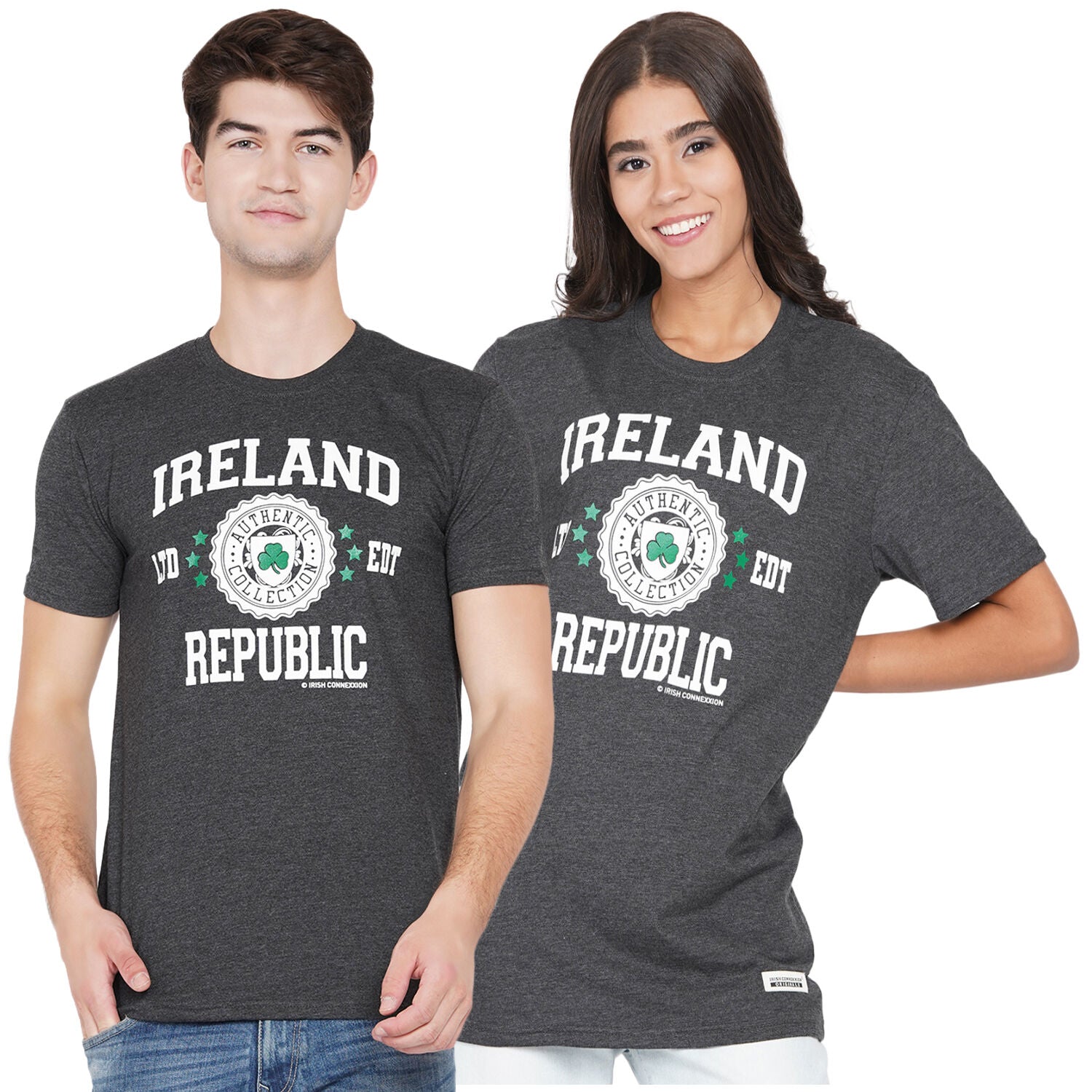 Unisex Ireland Republic T-Shirt  Dark Grey