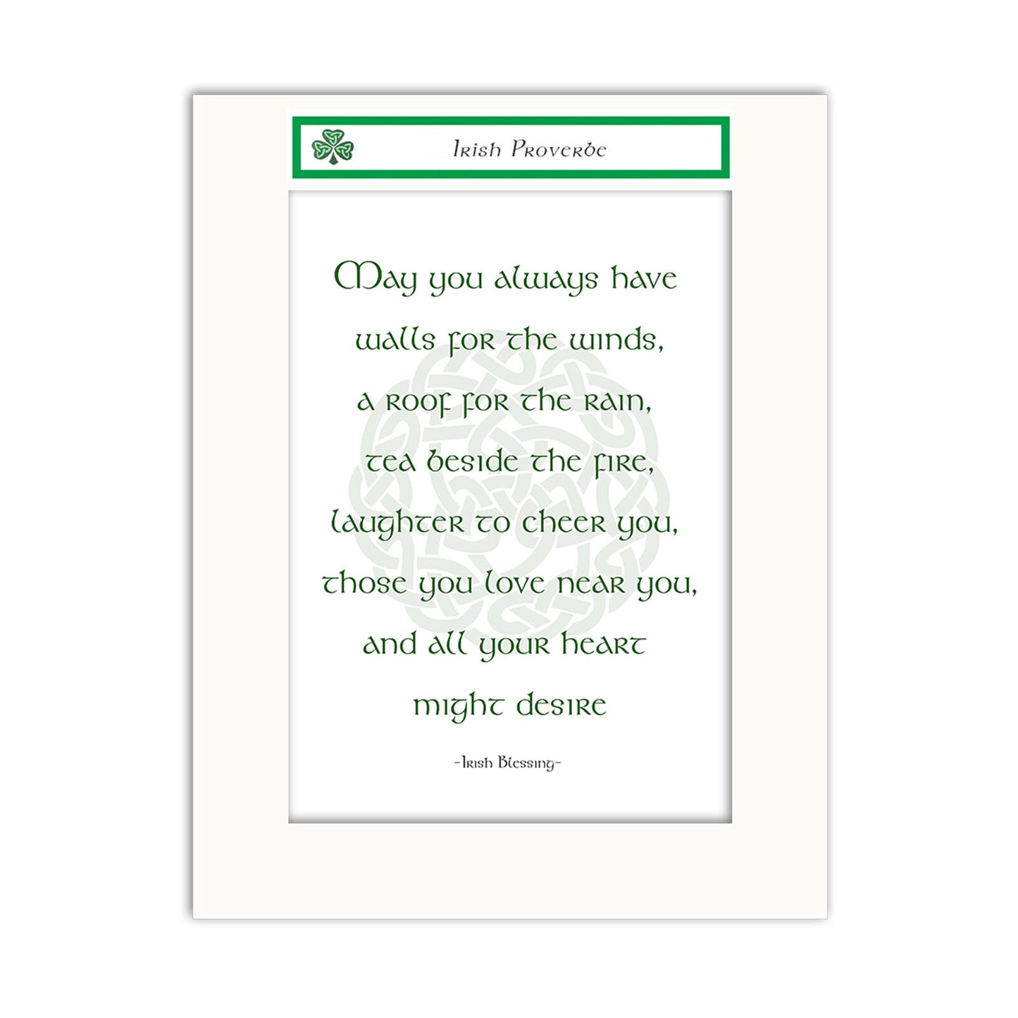 Jumble Ink May You Always Have Irish Blessing Design Wall Art Print