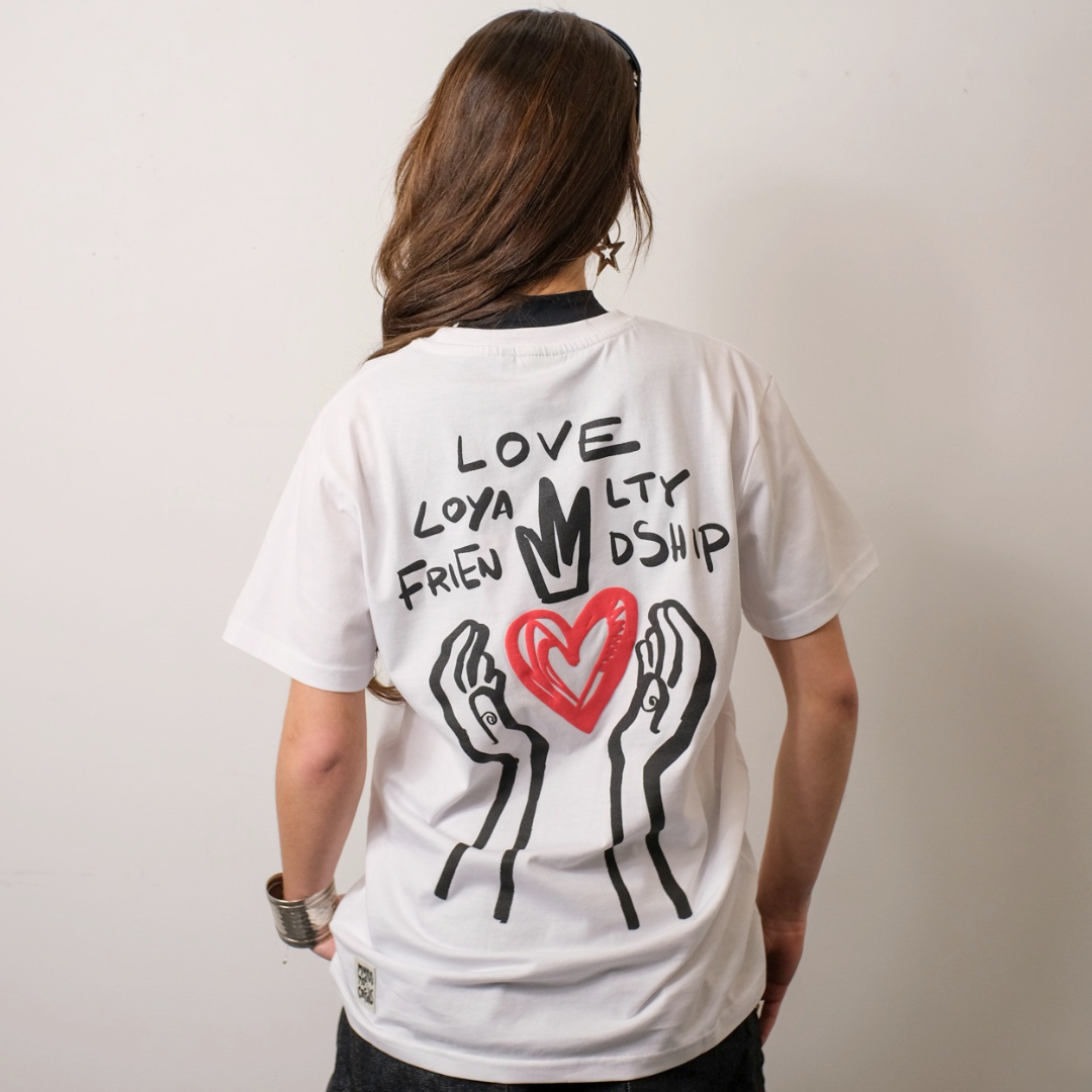Unisex Love, Loyalty and Friendship White T-Shirt