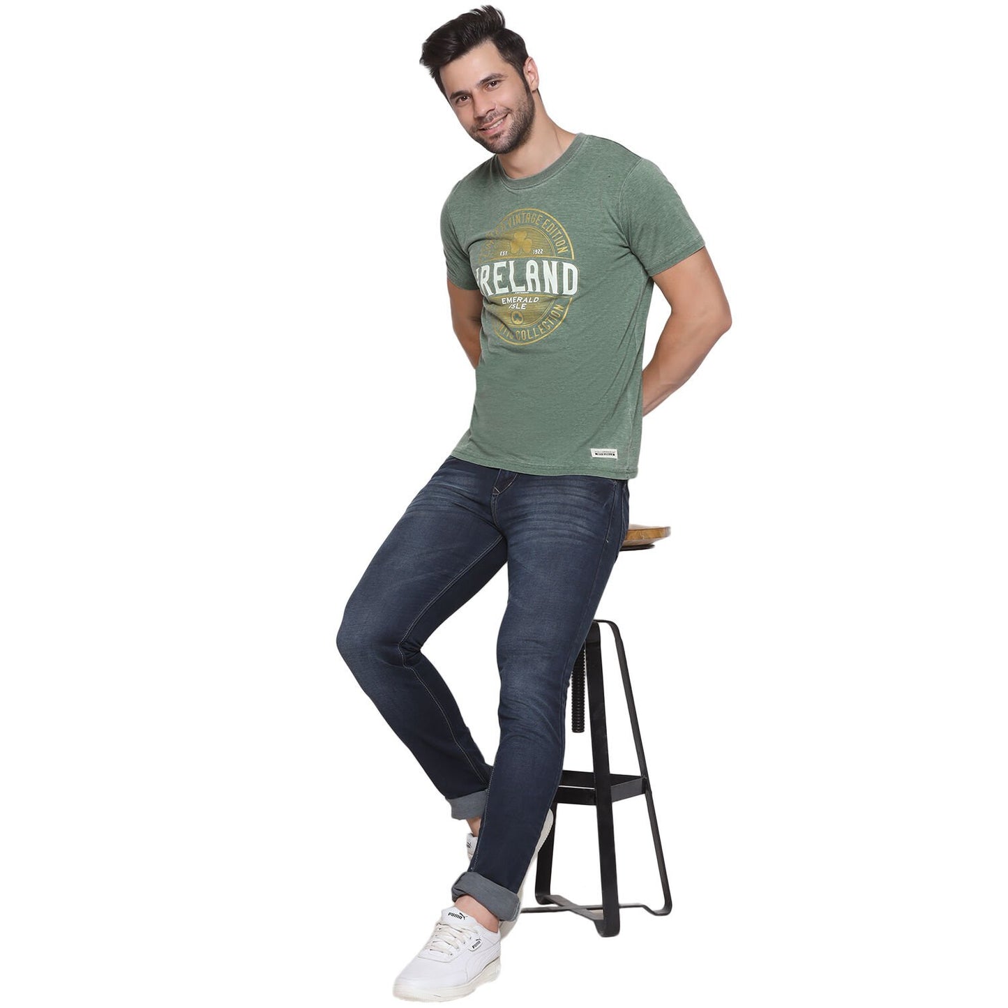 Limited Vintage Edition Ireland Unisex T-shirt Burnout Green