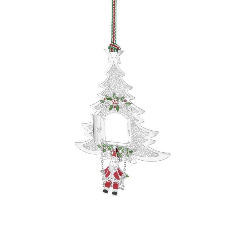 Newbridge Christmas Santa On Swing Tree Decoration