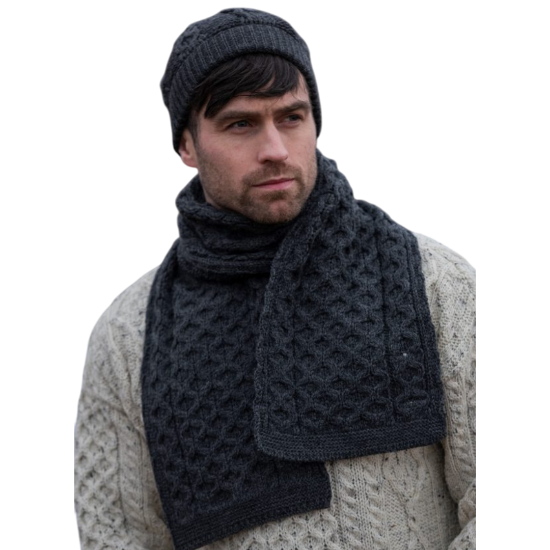 Merino Wool Honeycomb Charcoal Hat