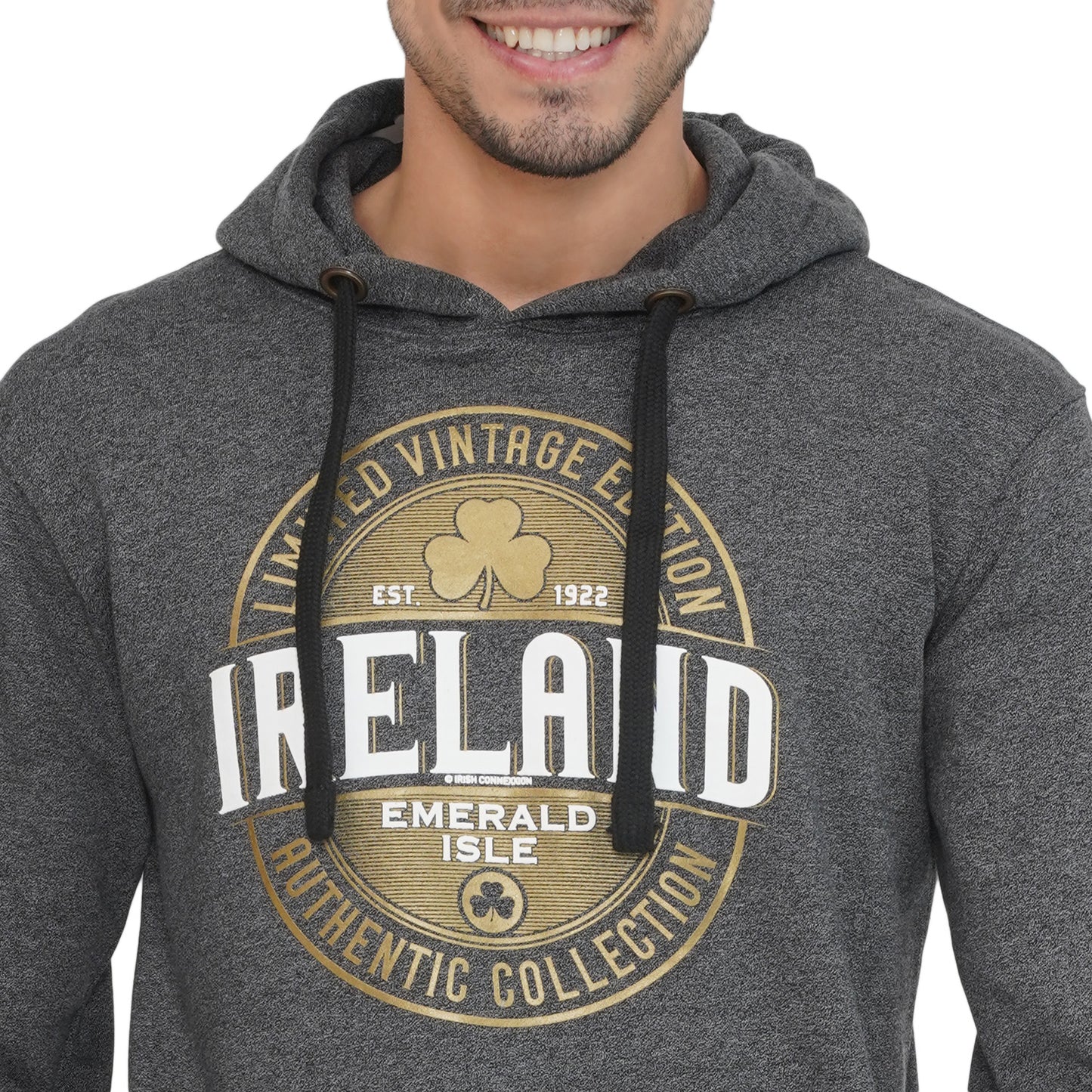 Unisex Ireland Limited Vintage Black Grindle Hoodie