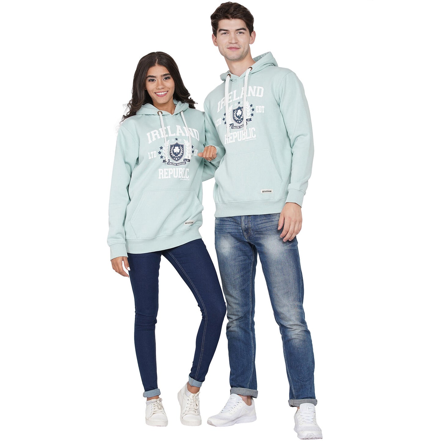 Ireland Crest Stars Unisex Hood Pistachio