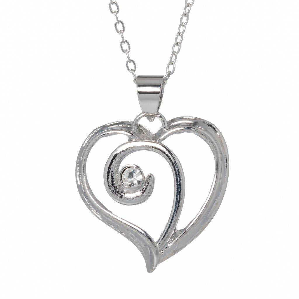 Silver Plated Celtic Heart Necklace