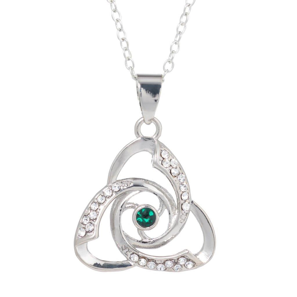 Silver Plated Celtic Trinity Necklace