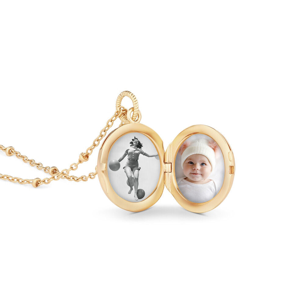 Gold Plated Amy Huberman Newbridge Silverware Locket With Sun Moon & Stars Design