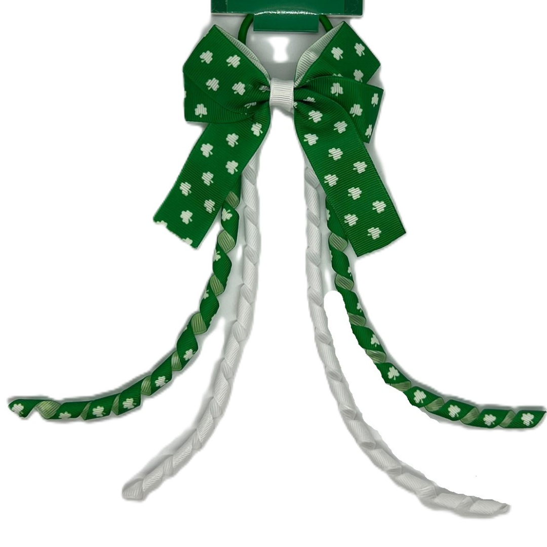 Shamrock Bow Hair Bobbin